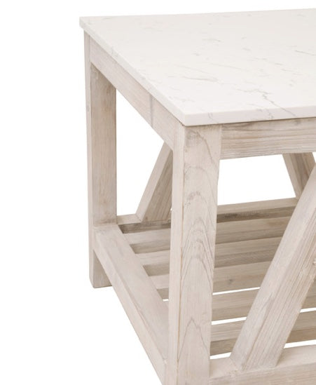 Spruce End Table - White Wash Pine