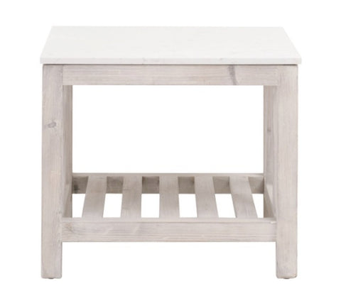 Spruce End Table - White Wash Pine