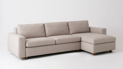 Reva 2-Piece Sectional Sleeper Sofa with Storage Chaise - Fabric