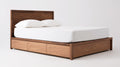 Marcel Drawer Storage Bed-Walnut