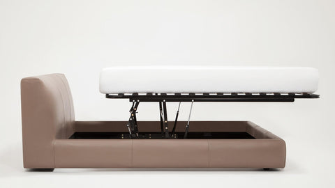 Cello Storage Bed - Leather