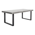 Jedrik Outdoor Dining Table - Dark Grey - Large
