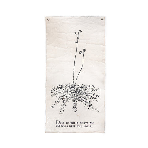 Deep In Their Roots- Botanical Wall Tarp