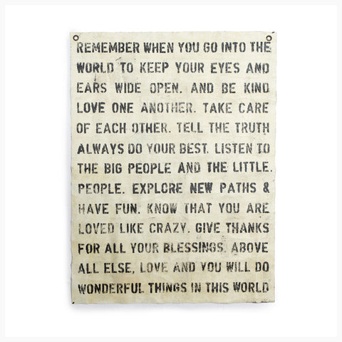 Remember When - Wall Tarp