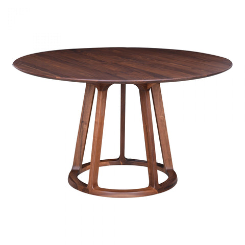 Aldo Round Dining Table - Walnut