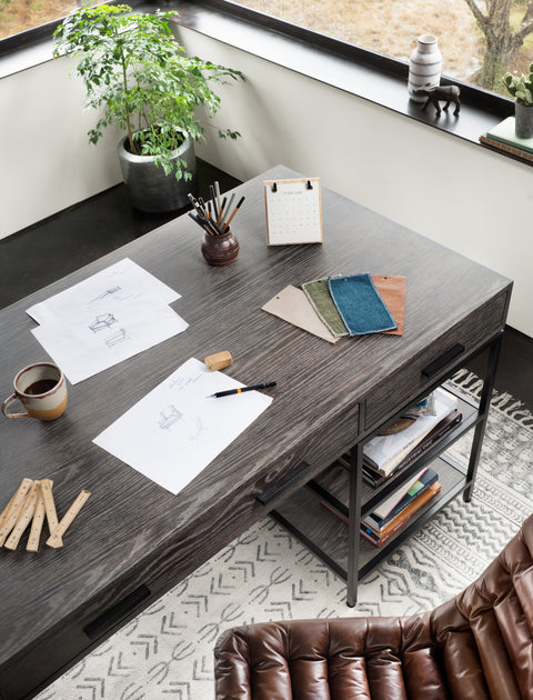 Malibu Desk Chair - Antique Whiskey