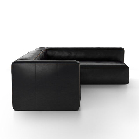 Nolita 2-Pc LAF Sectional-Rider Black