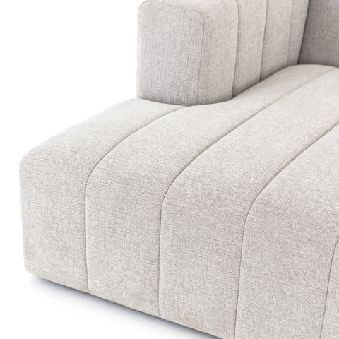Langham Channeled LAF Chaise Sectional Piece - Napa Sandstone