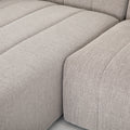 Langham Channeled 6Pc LAF Chaise Sectional-Napa Sandstone