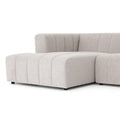 Langham Channeled 5Pc LAF Chaise Sectional-Napa Sandstone