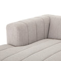 Langham Channeled 5Pc LAF Chaise Sectional-Napa Sandstone