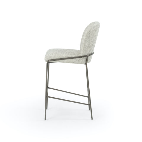 Astrud Bar Stool - Lylon Pewter
