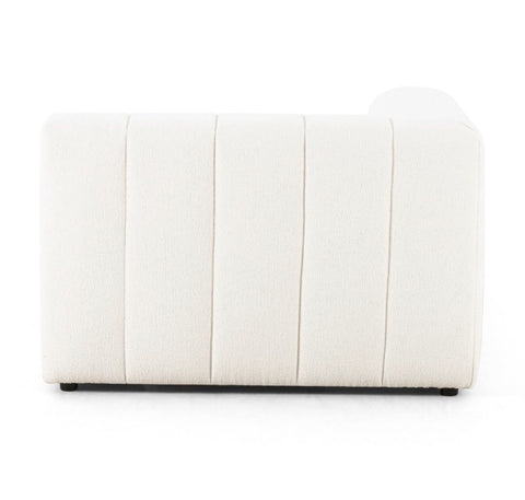 Langham Channeled LAF Chaise Sectional Piece-Fayette Cloud