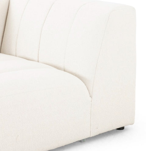 Langham Channeled LAF Chaise Sectional Piece-Fayette Cloud