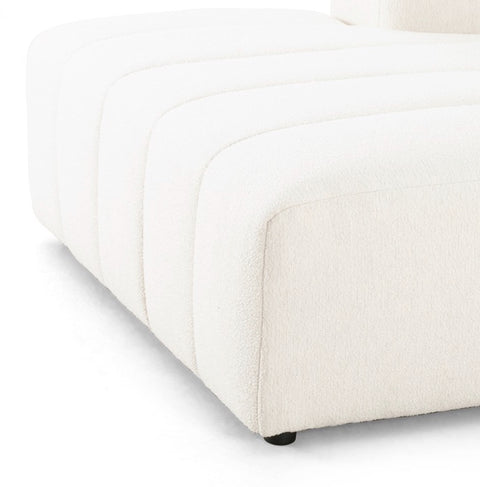 Langham Channeled LAF Chaise Sectional Piece-Fayette Cloud