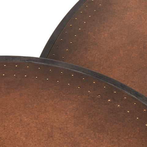 Catalina Nesting Coffee Table - Antique Copper Clad