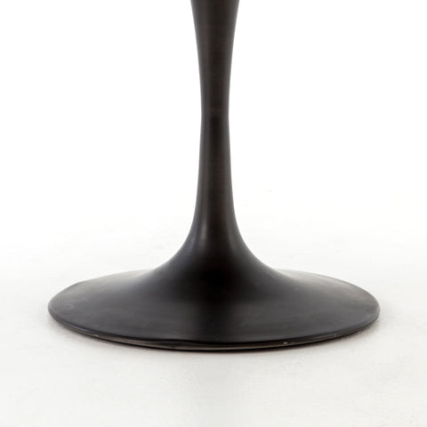 Powell Dining Table 42" - Bright Brass Clad