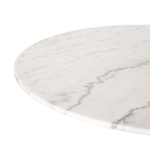 Powell Dining Table 42" - White Marble