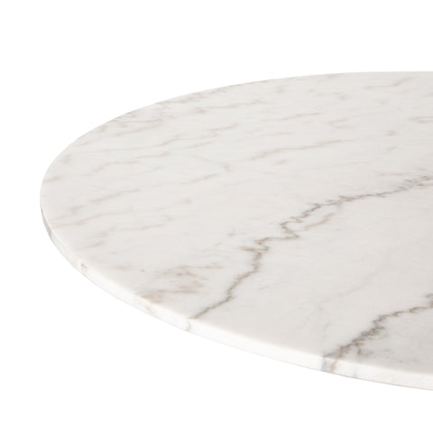 Powell Dining Table 55" - White Marble