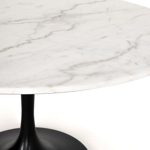 Powell Dining Table 55" - White Marble