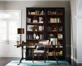 Ivy Bookcase-with Ladder-Matte Black