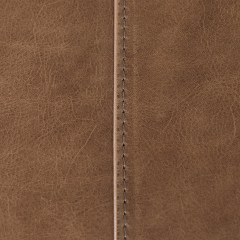 Beaumont Leather Bench-Warm Taupe Dakota