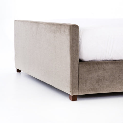 Daphne King Bed - Sage Worn Velvet
