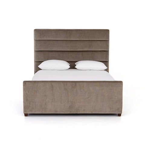 Daphne King Bed - Sage Worn Velvet