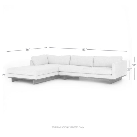 Everly 2Pc LAF Chaise Sectional-86"