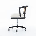 Alexa Desk Chair- Savile Flax -Brushed Ebony