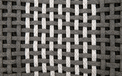 Cross Accent Cube - White Speckle Stripe