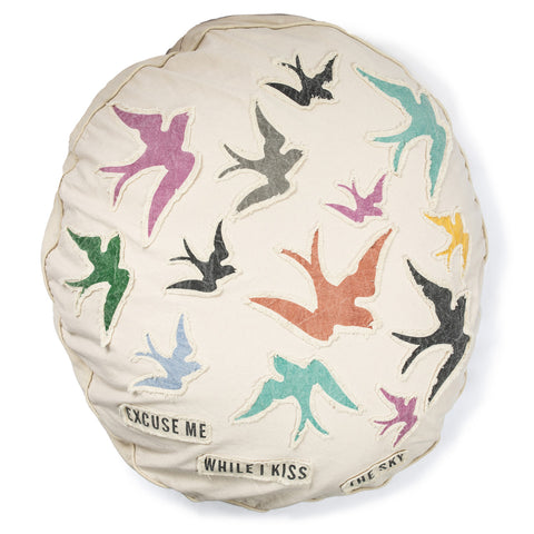 Excuse Me While I Kiss the Sky Floor Pouf