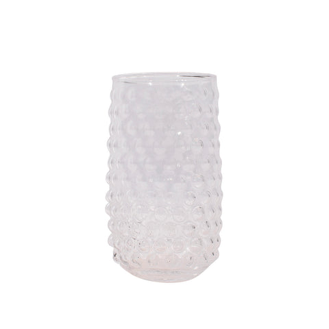 Large Clear Hobnail Glass