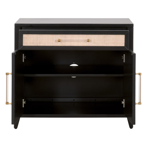 Holland Media Chest - Brushed Black Acacia