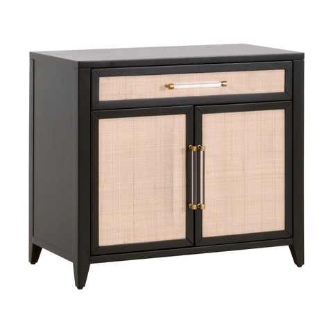 Holland Media Chest - Brushed Black Acacia