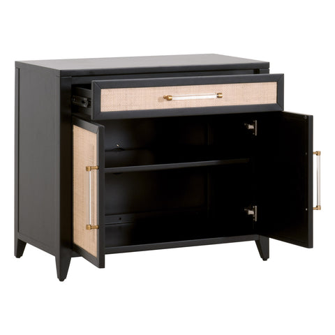 Holland Media Chest - Brushed Black Acacia