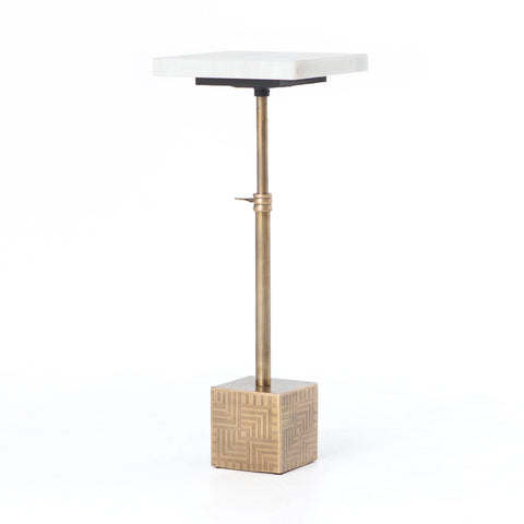Sirius Adjustable Accent Table Brass