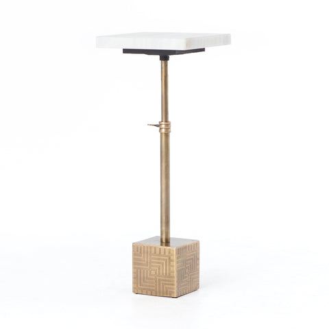 Sirius Adjustable Accent Table - Brass