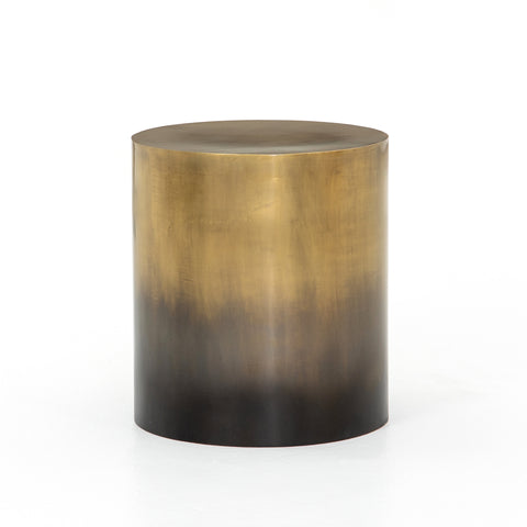 Cameron Ombre End Table Antique Brass