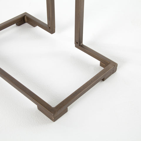 Acid Etch C Table Brass