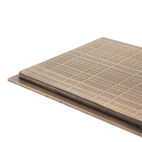 Acid Etch C Table Brass