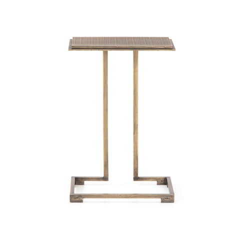 Acid Etch C Table Brass