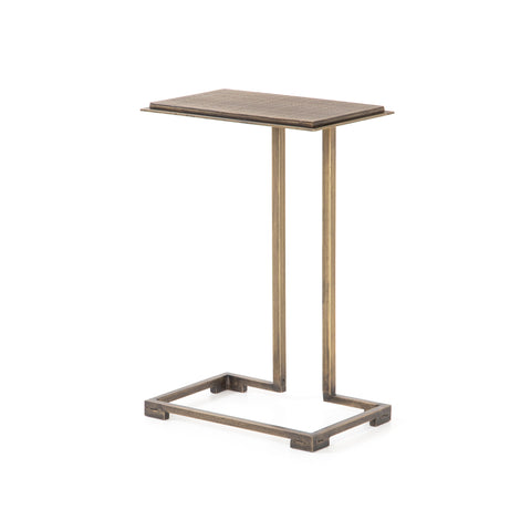Acid Etch C Table Brass