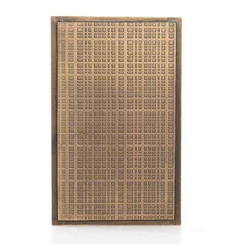 Acid Etch C Table Brass