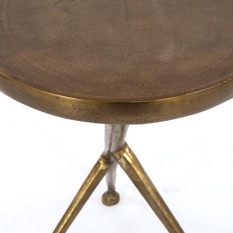 Schmidt Accent Table Raw - Antique Brass