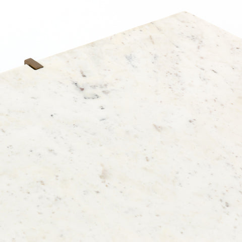 Olivia Square Coffee Table- Antique Brass