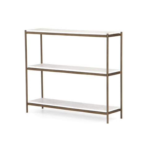 Felix Small Console Table - Antique Brass