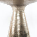 Marlow Mod Pedestal Table-Brushed Nickel
