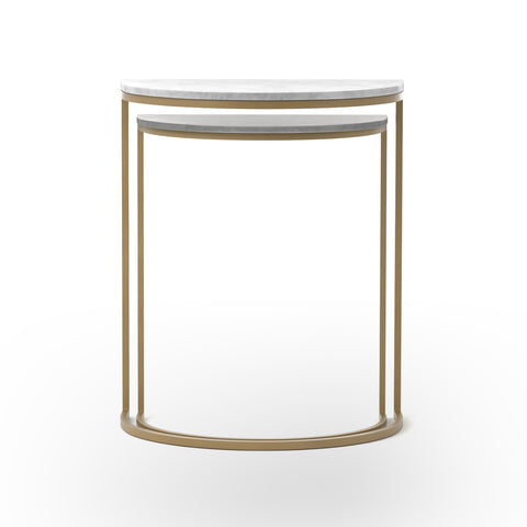 Ane Nesting Tables - Iron Matte Brass