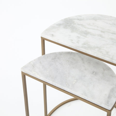 Ane Nesting Tables - Iron Matte Brass